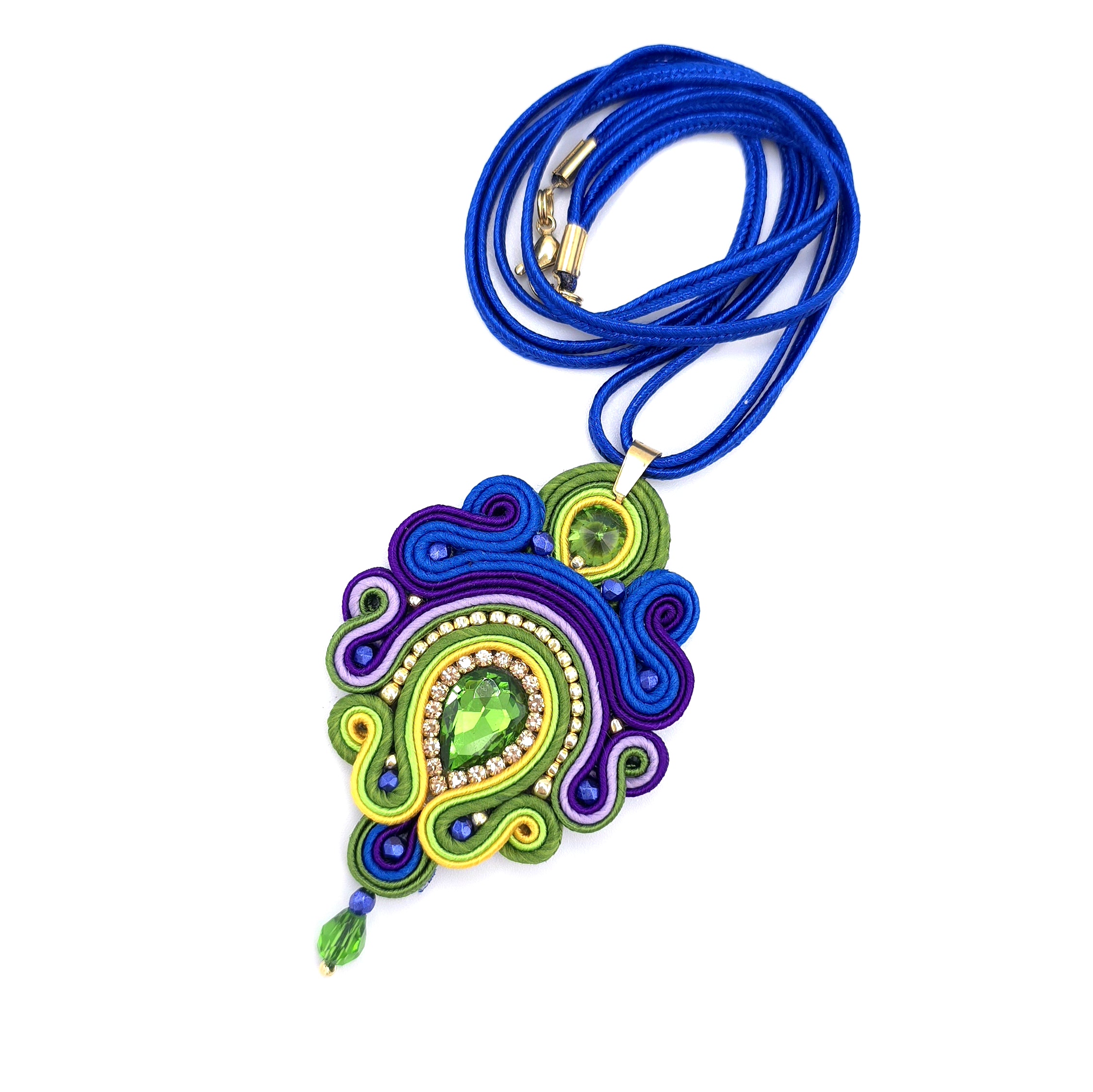 „Marion” wisior sutasz kolorowy barwny elegancki w królewskim stylu